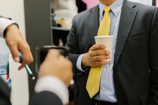 team members enjoying a virtual coffee break