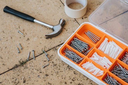 organized workspace with DIY solutions