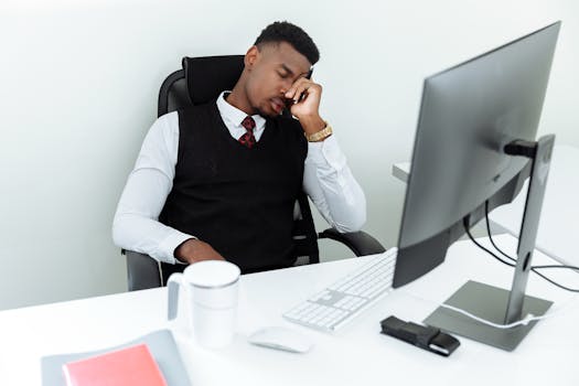 tech worker enjoying a break