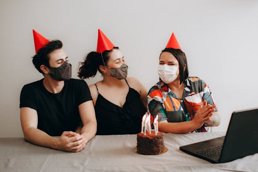 a group of people smiling during a video call