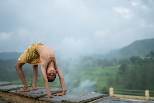 person practicing mindfulness in a serene environment