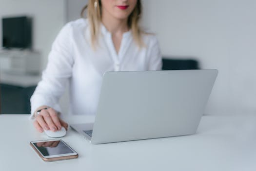 person working remotely at a desk