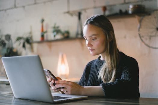 A focused remote worker in a dedicated workspace