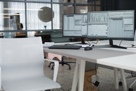 ergonomic workspace setup