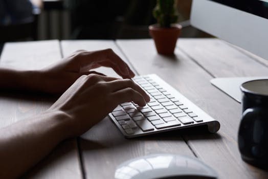 ergonomic office setup with proper posture