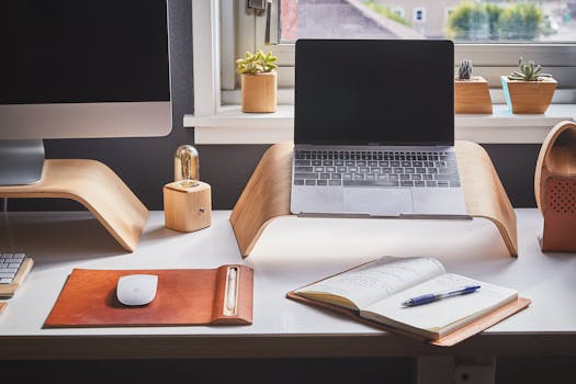 a well-organized home office