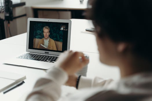 Team communicating effectively via video call