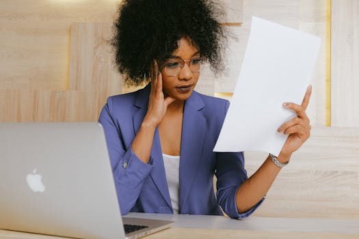 focused person working at a desk