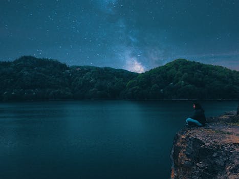 person meditating in a calming space