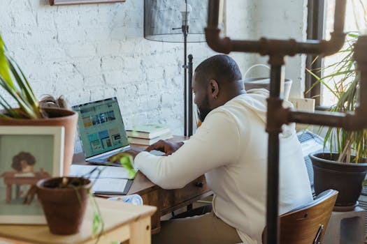 image of a stressed remote worker at their desk